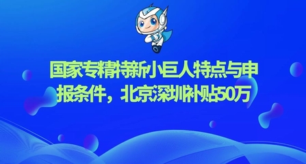 國家專精特新“小巨人”企業(yè)申報(bào)指南 聚焦網(wǎng)絡(luò)科技領(lǐng)域，詳解政策要點(diǎn)與京深50萬補(bǔ)貼